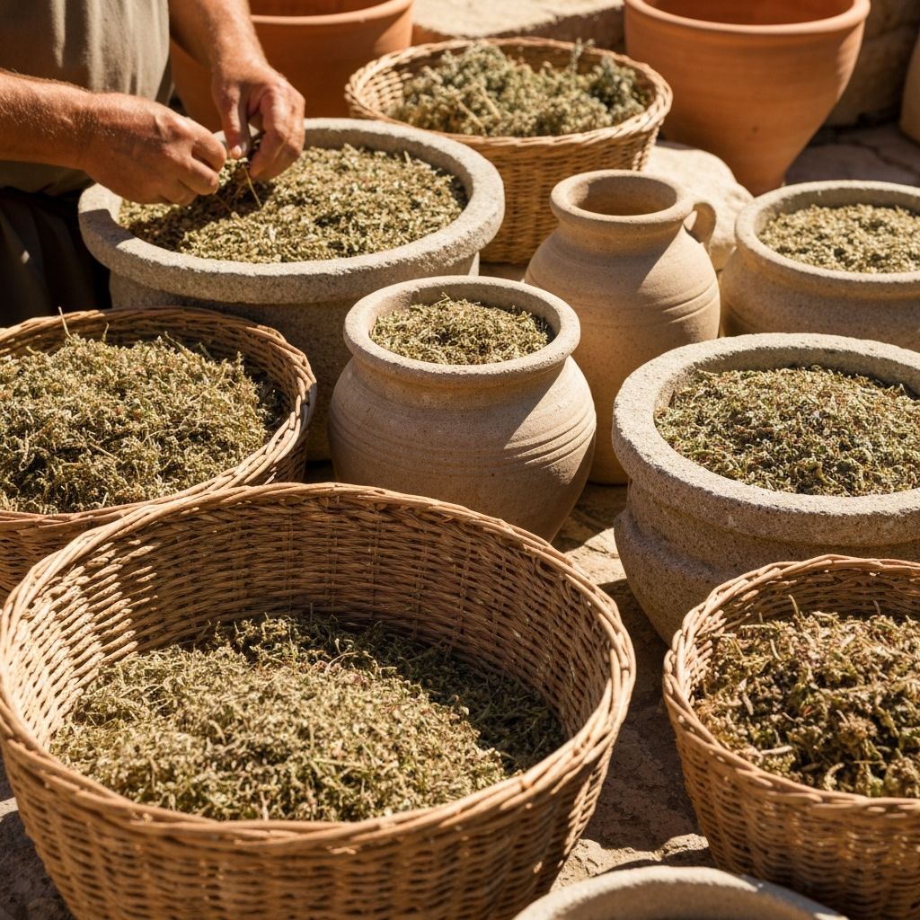 Ancient Mediterranean herbal traditions and practices